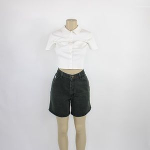 Vintage Wangler high waisted green denim shorts